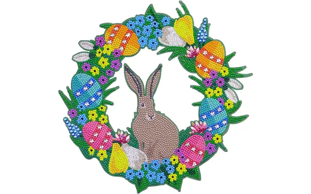 Easter Crystal Art Wreath 30cm