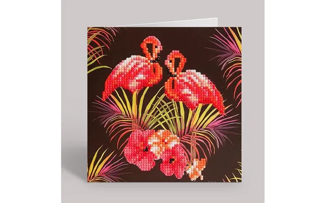 Flamingos Crystal Card Kit