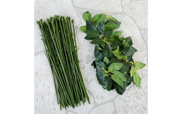 Forever Flowerz Premium Stems And Leaves Kit - Set Of 50