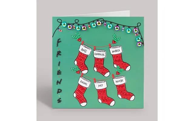 Holiday Cheer Friends Crystal Art Card Kit