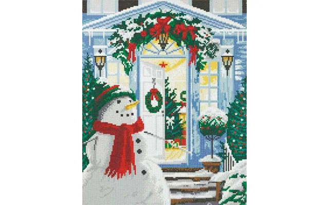 Home For Christmas Crystal Art Canvas 40x50cm