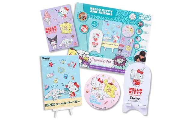 Real Friendship Crystal Art Mega Activity Set Hello Kitty & Friends