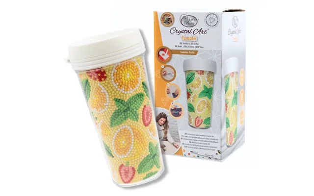Summer Fruits Crystal Art Cold Drink Tumbler