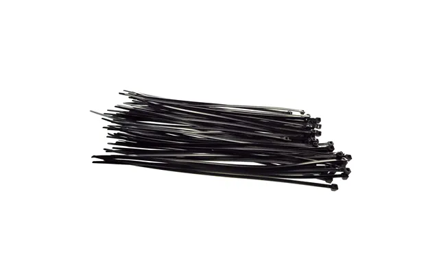 100 Cable Ties 2.5mm X 200mm Black