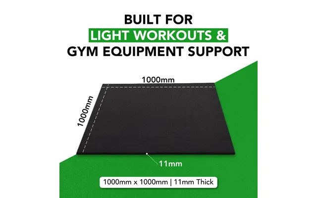 11mm Pro Heavy-duty Gym Rubber Mats