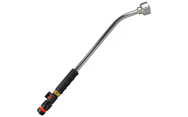50cm Garden Watering Lance With Quick Connect Valve Black And Hose Connector