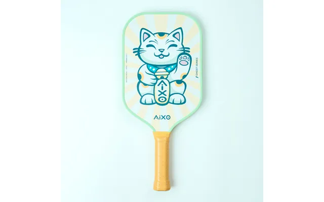 Aixo Cp03 Ghost Series Lucky Cat T700 Carbon Pickleball Padel - White Green One Size