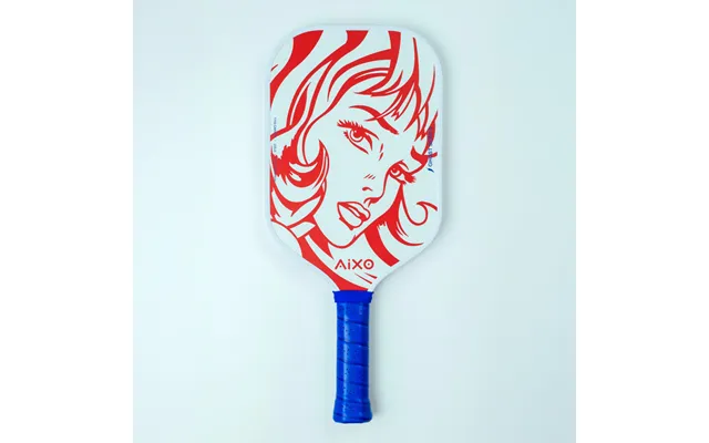 Aixo Cp03 Ghost Series Popstar T700 Carbon Pickleball Padel - White Red One Size