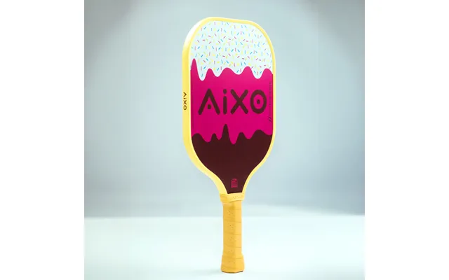 Aixo P11a Scorpion Series Lazy Sundae 3k Raw Carbon Pickleball Padel - White Pink Brown One Size