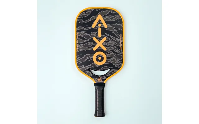 Aixo P14c Reaper Series Tiger King 18k Raw Carbon Pickleball Padel - Black Orange One Size