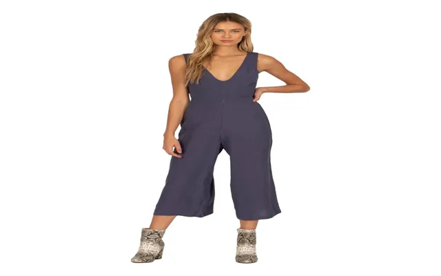 Amuse Society Port Woven Jump Suit - Indigo M