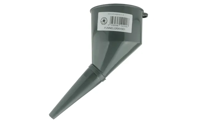 Angled Car Fuel Funnel With Filter - Gray