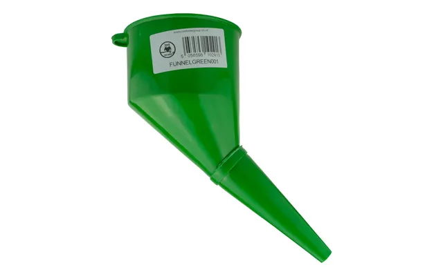 Angled Car Fuel Funnel With Filter - Green