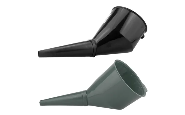 Angled Car Fuel Funnels With Filter Black & Grey