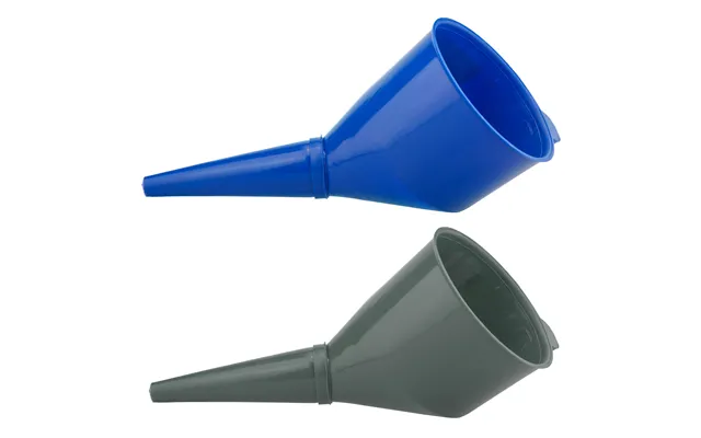 Angled Car Fuel Funnels With Filter Grey & Blue