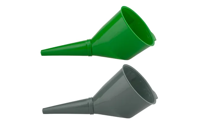 Angled Car Fuel Funnels With Filter Grey & Green
