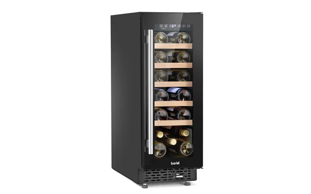 Baridi 20 Bottle Slim Built-in Wine Cooler With Digital Touchscreen - Black Dh203