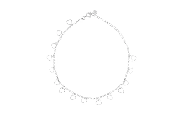 Beginnings Cut Out Heart Anklet - Silver