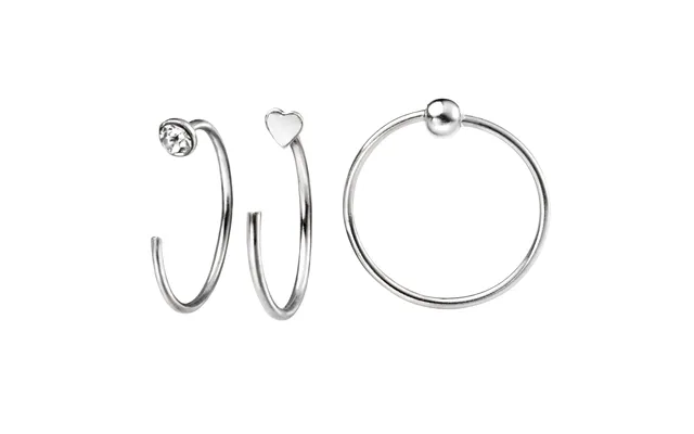 Beginnings Set Of 6 Nose Rings - Silver