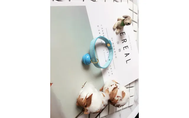 Candy-colored Necklace Pet Bell - Blue Xxs