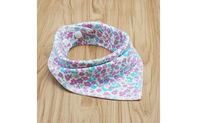 Cat And Dog Triangle Scarf - Purple