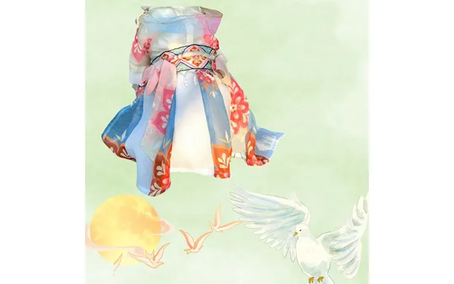 Cat Hanfu Clothes Pet Summer Thin Section - 6style Xs