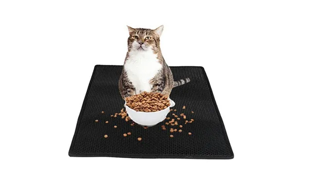 Cat Litter Pad Honeycomb Cat Pad Waterproof Urine Proof Pad Pet Supplies - Black 40x50cm