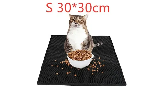 Cat Litter Pad Honeycomb Cat Pad Waterproof Urine Proof Pad Pet Supplies - Black S