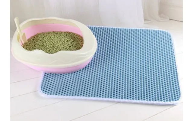 Cat Litter Pad Honeycomb Cat Pad Waterproof Urine Proof Pad Pet Supplies - Blue L