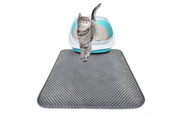 Cat Litter Pad Honeycomb Cat Pad Waterproof Urine Proof Pad Pet Supplies - Gray M
