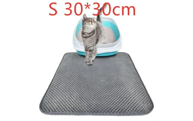 Cat Litter Pad Honeycomb Cat Pad Waterproof Urine Proof Pad Pet Supplies - Gray S