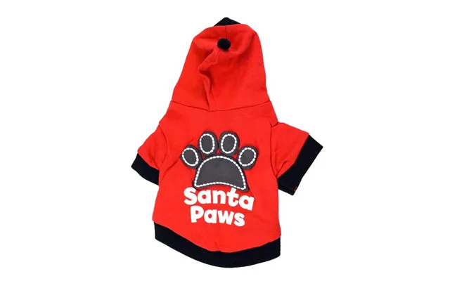 Christmas Cotton Wool Hooded Pet Clothes - Red M