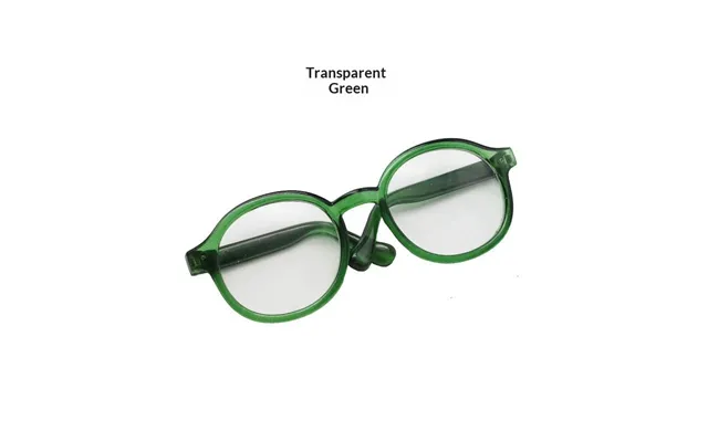 Cotton Doll Rag Dolls Pet Sunglasses Accessories Toys - Transparent Green 9cm