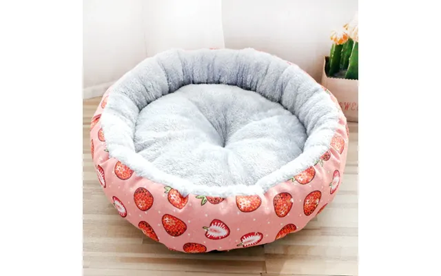 Dog And Cat Litter Padded With Round Cotton - Red M