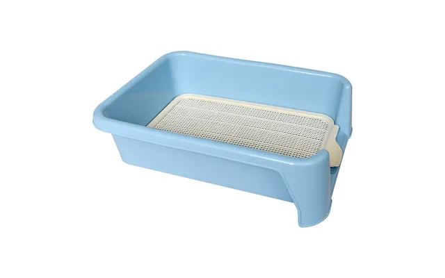 Dog Toilet Bedpan Flush Automatic Large Dog Anti-stepping Shit Toilet Supplies - Blue Large