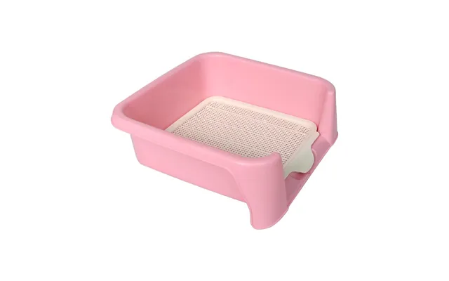 Dog Toilet Bedpan Flush Automatic Large Dog Anti-stepping Shit Toilet Supplies - Pink Large