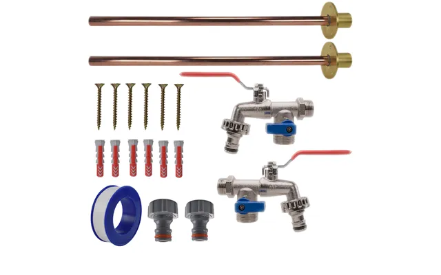Double Lever Tap Basic Connection Kit X2 - Double Lever Basic Tap Kit X2