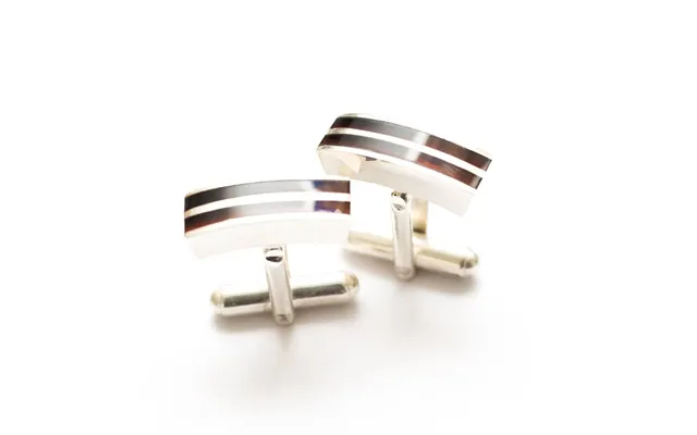 Double Stripe Amber Cufflinks