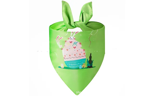 Easter Pet Spit Towel Bunny Triangular Bandage - B