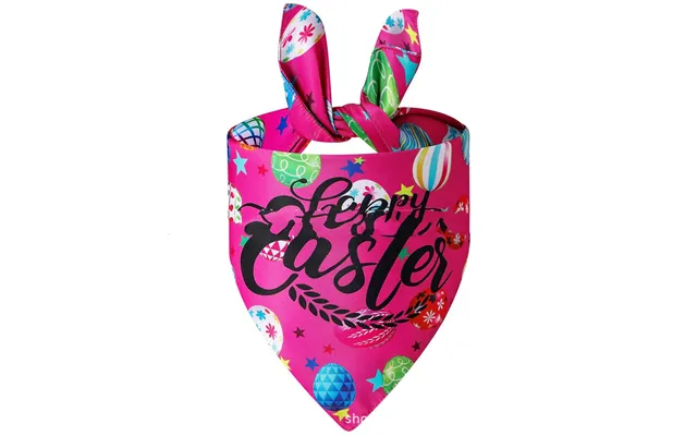 Easter Pet Spit Towel Bunny Triangular Bandage - C