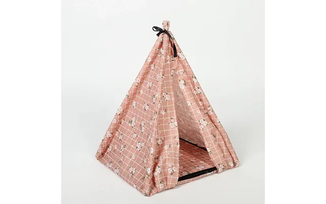 Folding Tent Doghouse - Deep Apricot 34x34x40cm