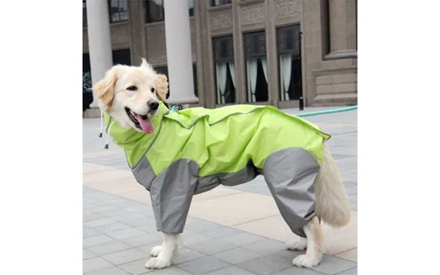 Four-legged All-inclusive Pet Waterproof Clothes - Green 14