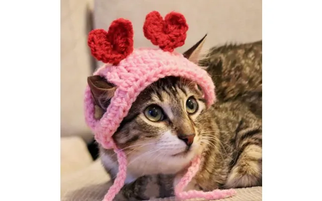 Hand-woven Pet Cat Head Cover - Picture Color Cat Style