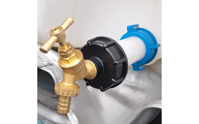 Ibc S60x6 M-f Extender Swivel With S60x6 Cap And Barb Brass Bib Tap
