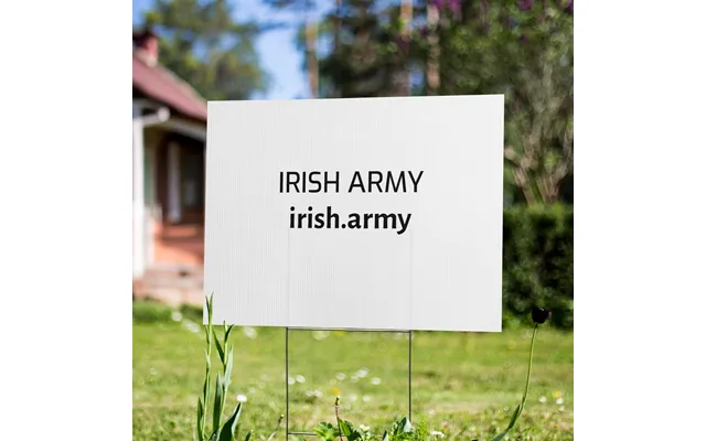 Irish Army - Yard Sign