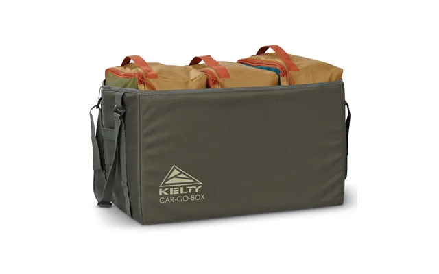 Kelty Car Go Box Camp Storage Organiser In Beluga Dull Gold