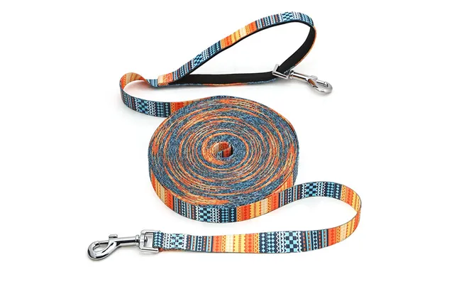 Large, Medium And Small Dog Lengthened Pet Traction Rope 15 Meters Free Training Dog Custom Printing Competition-level -