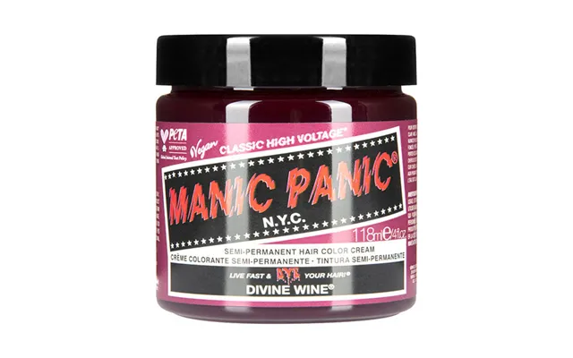 Manic Panic Divine Wine Semi-permanent Hair Dye - Deep Burgundy Wine Red Vegan