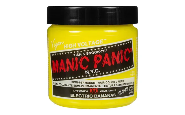Manic Panic Electric Banana Semi-permanent Hair Dye - Ultra Bright Neon Yellow Vegan