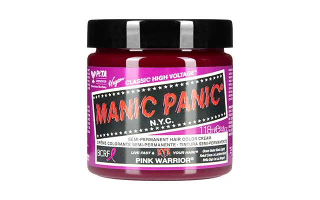 Manic Panic Pink Warrior Semi-permanent Hair Dye - Bright Hot Pink Vegan